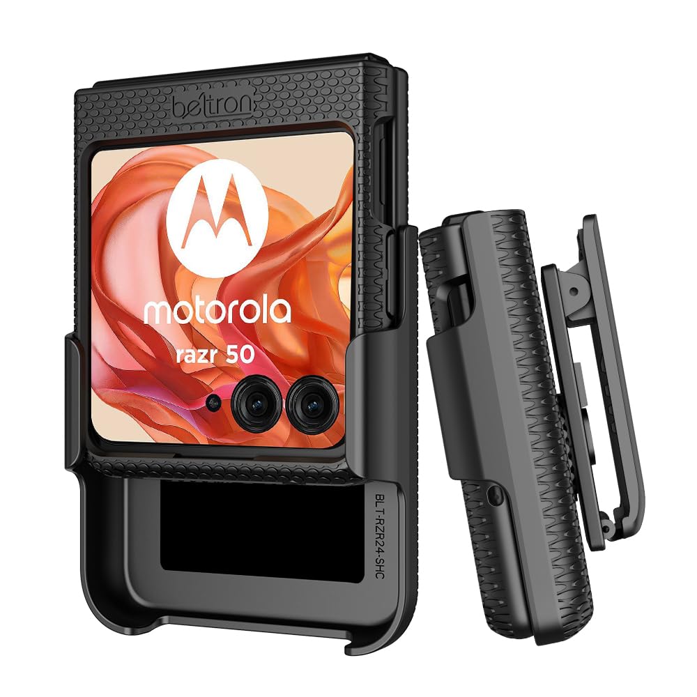 Capa Com Clipe Para Motorola Razr 2024 Beltron Matte Black
