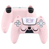 Conjunto De Skins Para Controle Ps5 Geekshare Cute Cat Paw Pink