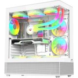 Gabinete Gamer C3tech Aquarius Mt-g850 Sem Fans Branco [f002]