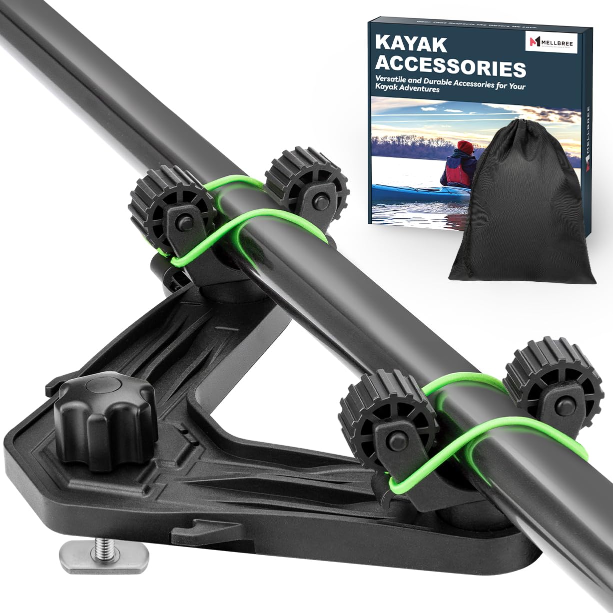 Suporte De Remo De Caiaque Mellbree Fishing Dual Head Offset