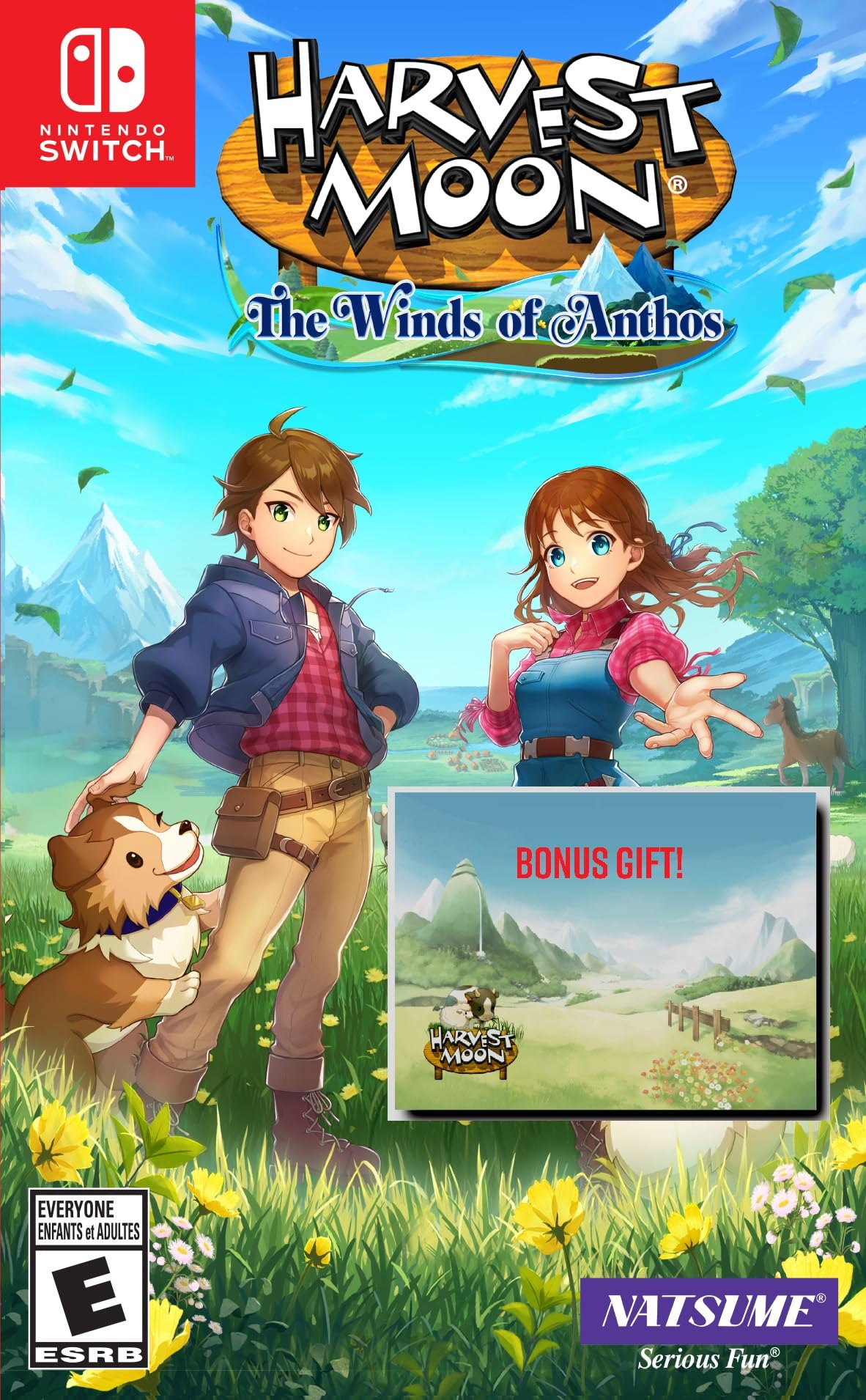 Harvest Moon: The Winds Of Anthos Para Nintendo Switch Com O Bloco De Notas Adesivo Bonus Harvest Moon Post-it