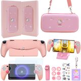 Kit De Acessórios Gutial Para Playstation Portal Ps5 - Rosa