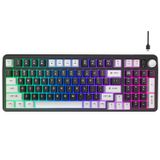 Teclado Para Jogos Hofotek Com 96% De Membrana Cremosa Com Fio E Botão De Volume