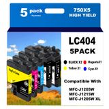 Cartuchos De Tinta Payforless Lc404 404xl Para Brother Mfc-j1205w