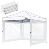 Canopy Sidewalls Acepic Clear Para Tenda Dobrável 10x10, Pacote Com 3