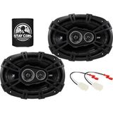 Alto-falantes Kicker De 6 X 9 Polegadas Para O Kit De Atualização Jeep Renegade 2015-2020 — Par De Alto-falantes Da Série Ds Com Chicote, Áudio