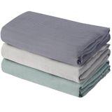 Cobertores Swaddle Blankets Vaytong Muslin 120x120cm, Pacote Com 3 Unidades Para Bebês