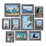 Molduras Para Fotos Twing Collage Wall Decor, Pacote Com 10 Unidades, Cinza