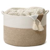 Cesta De Armazenamento Craftizon Woven Cotton Rope Grande 20x13cm
