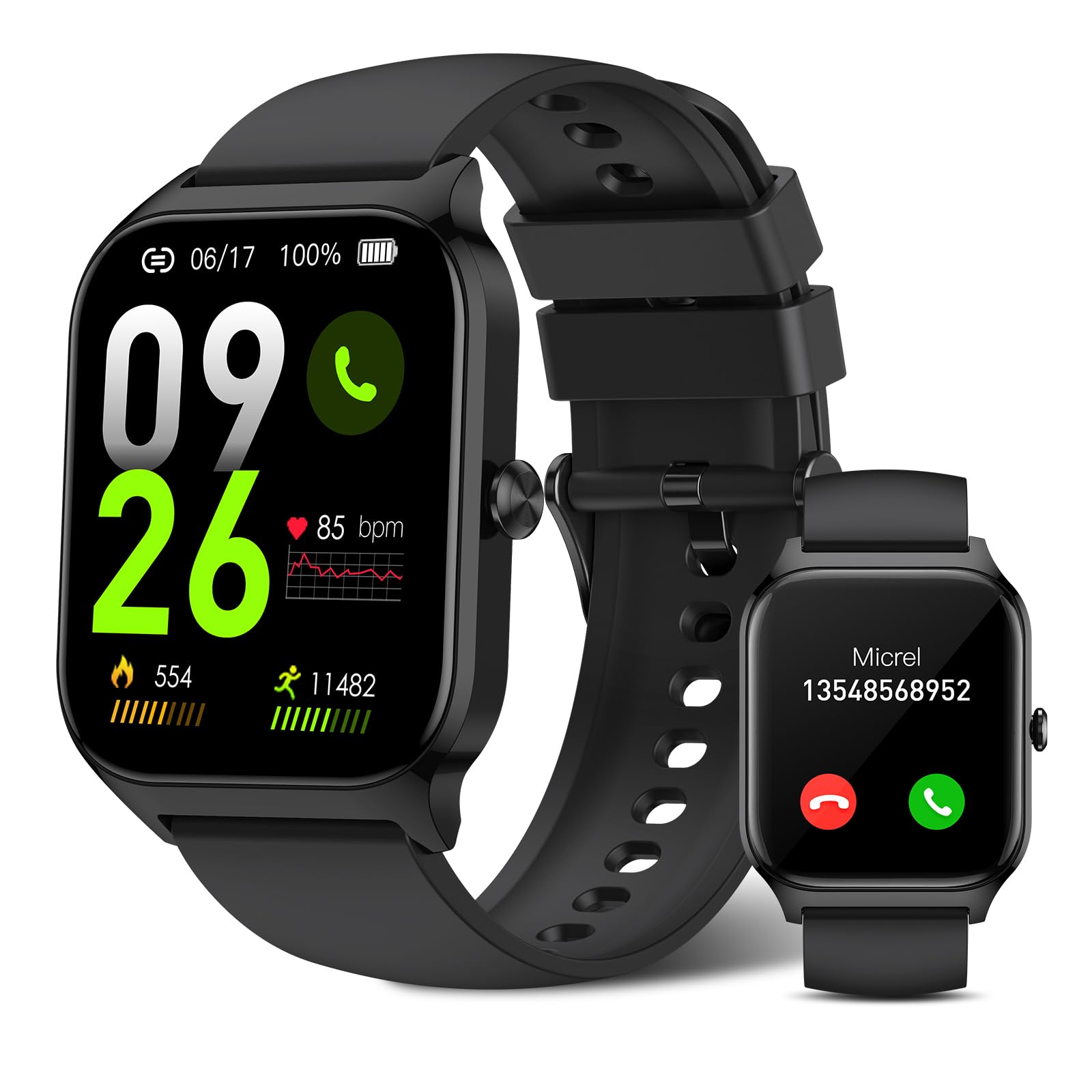 Relógio Inteligente Yhens 1,85" Fitness Tracker Ipx8 Para Android/ios