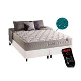 Cama Box Queen: Colchão Molas Masterpocket Ensacadas D Angelis Anjos Commodite + Base Crc Courano White (158x198)