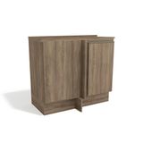 Balcão Cozinha P/ Cooktop C/ Tampo Maxxi G748 Canto Reto C/ 1 Porta 80cm Nogal - Kappesberg