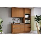 Kit Cozinha Modulada 4 Peças Maxxi (1aéreo+1balcão+1torrequente+1complemento) C4p162 Canela - Kappesberg