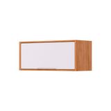 Armário Aéreo Cozinha Modulado Esplendida Geladeira C/ 1 Portas Basculante 80cm Cinamomo/branco - Mgm