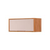 Armário De Cozinha Modulado Esplendida Geladeira C/ 1 Portas Basculante 80cm Cinamomo/off White - Mgm