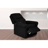 Poltrona Reclinável C/ Massagem P/ Sala Mh 1216 Two Way Courano Preto - Herval