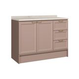 Gabinete P/ Pia Cozinha Balcão C/ Tampo Malta 2625 C/ 2 Portas E 3 Gavetas 120cm Duna - Carraro