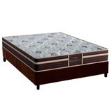 Cama Box Casal: Colchão Ortopédico Probel D33 Firmepedic Prodormir Advanced Tech1500 Plus Brown + Base Crc Suede Brown (138x188)
