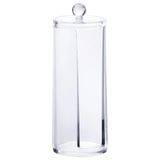 Organizador Acrílico Porta Algodão E Algodão Disco Banheiro