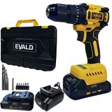 Parafusadeira Furadeira Impacto 20v Brushless Com 2 Baterias E Maleta Kit 13 Peças Pfe-20evib Evald-bivolt