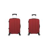 Kit Mala De Viagem Abs 2 Peças Adventure E Action Fortt Vermelha Mab01-vr