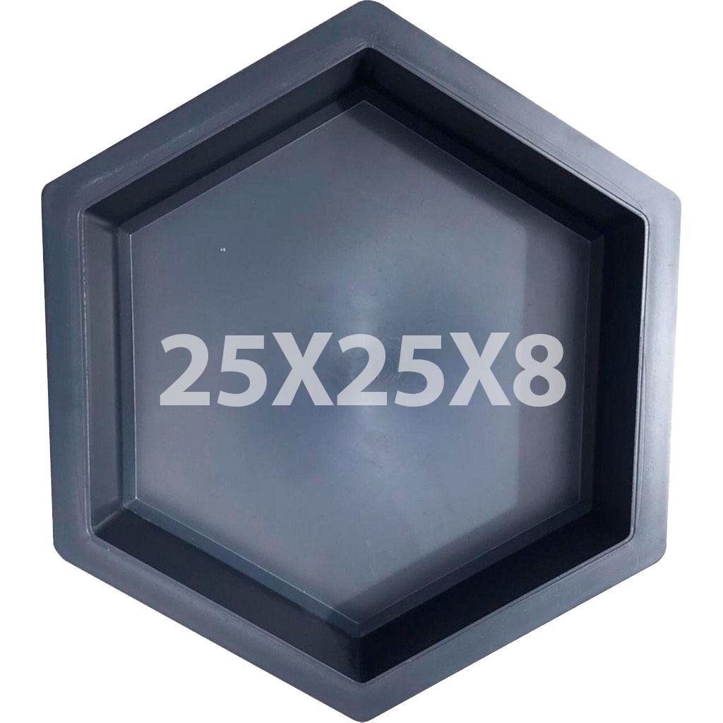 Forma Piso Bloquete Sextavado Liso 25x25x8 Para Calçada - Carrefour