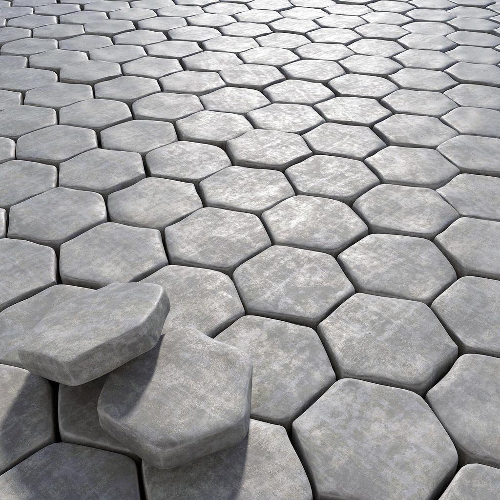 Forma Piso Bloquete Sextavado Liso 25x25x8 Para Calçada - Carrefour
