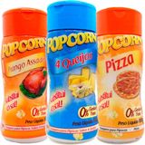 3 Temperos Pipoca Sabor 4 Queijos, Frango Assado E Pizza