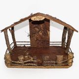Casa Rústica Presépio Madeira 40 Cm