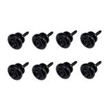 Kit 8 Roldana Luxo Preta Violão Baixo Guitarra Viola Ukulele