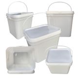 Balde Para Bolacha Transparente 2.4l 5 Pçs