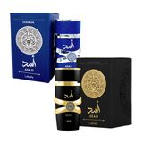 Perfume Men Asad Preto 100ml + Perfume Lattafa Zanzibar 100ml Eau De Parfum