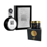 Perfume Fakhar Black Masculino 100ml Parfum Com Hidratante Asad: O Toque Perfeito Para Sua Pele