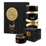 Perfume Asad Preto Masculino 100ml Parfum Com Hidratante Asad: O Toque Perfeito Para Sua Pele