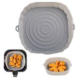 Bandeja Panela Forma Cesta De Silicone Para Airfryer