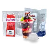 Copo Descartável 500ml Tampa Bolha Prafesta Econômico 120und