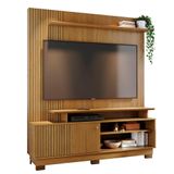 Estante Painel Para 75 Pol 160cm Anny Z10 Cumaru Mpozenato