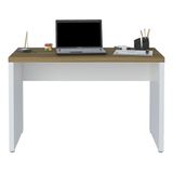 Mesa Para Escritório Home Office 120cm Cisne Olmo Branco A06 -mpozenato