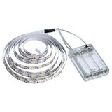 Fio Fita Led 120 Lâmpadas Luz Amarela Led 2m À Pilha