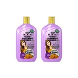 Shampoo Gota Dourada 430ml Fortalecimento Escova - Kit C/2un