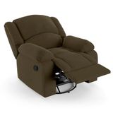 Poltrona Do Papai Reclinável Pietra Glider Giratória Massagem Fh9 Veludo Capuccino - Mpozenato