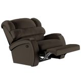 Poltrona Do Papai Reclinável Kalie Manual Gatilho Fh9 Pu Marrom - Mpozenato