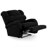 Poltrona Do Papai Reclinável Kalie Power Touch Usb Fh9 Veludo Preto - Mpozenato