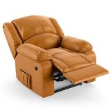 Poltrona Do Papai Reclinável Pietra Power Elétrica Fh9 Pu Whisky - Mpozenato