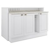 Bancada E Balcao Gourmet 146 Cm Ce818 Americana Branco Calcare Henn