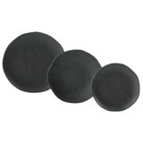Jogo De Pratos 18 Peças Orgânico Preto Matte Porto