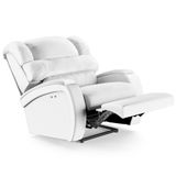 Poltrona Do Papai Reclinável Kalie Power Touch Usb Fh9 Pu Branco - Mpozenato