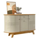 Buffet Aparador Sala De Estar 135cm Toni Z10 Cumaru Opala Mpozenato