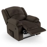 Poltrona Do Papai Reclinável Pietra Power Elétrica Fh9 Pu Marrom - Mpozenato