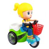 Triciclo Elétrico 360º - Verde/lilás - Pilhas Incl.